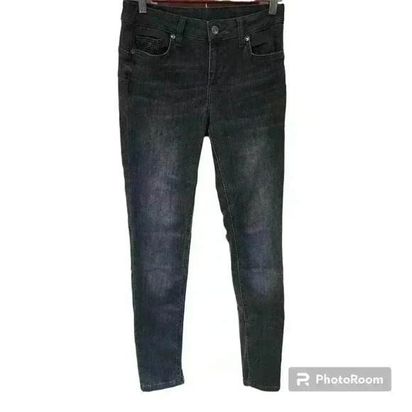 Liu Jo Denim - P5046 liu jo charcoal black  distressed skinny jeans size 26